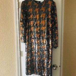 Sequin black and Cooper semi formal dress